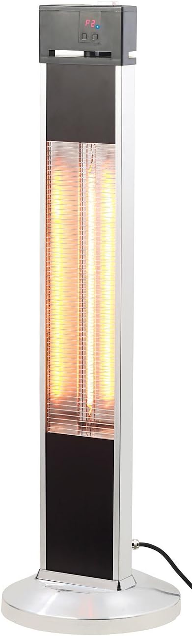 Semptec Urban Survival Technology Infrarot Heizstrahler: IR-Stand-Heizstrahler, Fernbedienung, Timer