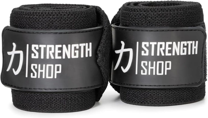 Strength Shop Zeus Handgelenkbandagen – Schwarz – IPF-geprüft 60.0 Zentimeter, 60 cm Schwarz