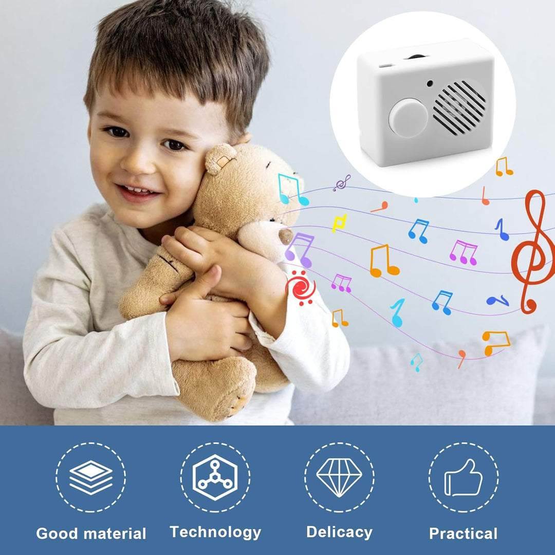 2 Stück Diktiergerät für Stofftiere 360s Soundmodul mit Aufnahmefunktion Mini Diktiergerät Spielzeug