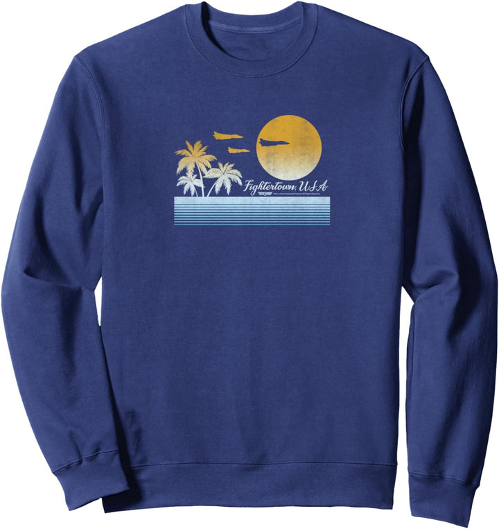 Top Gun Fightertown, USA Sunset Poster Sweatshirt