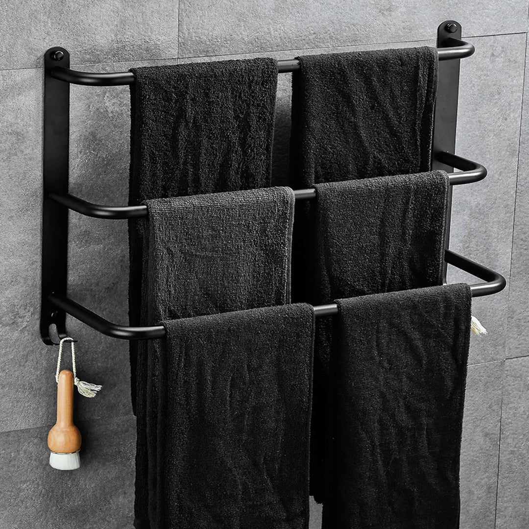 Yeegout No Drill 3-Tiers Handtuchhalter Edelstahl-Handtuchhalter für Bad Küche und Toilette, 50cm Sc
