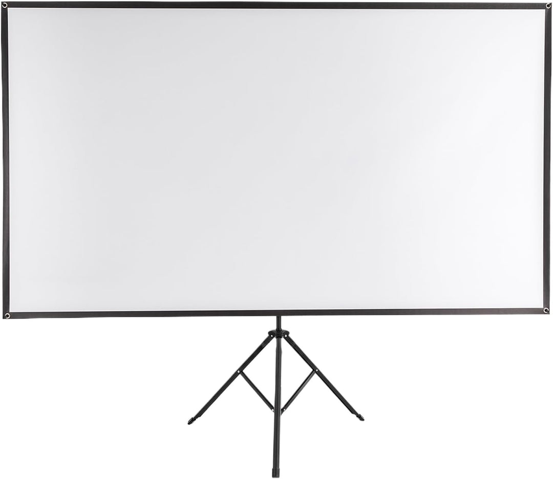 SABUIDDS Beamer Leinwand mit Stativ, 80 Zoll, Tragbar Projektor Leinwand, 16:9, 4K HD Projektion Lei