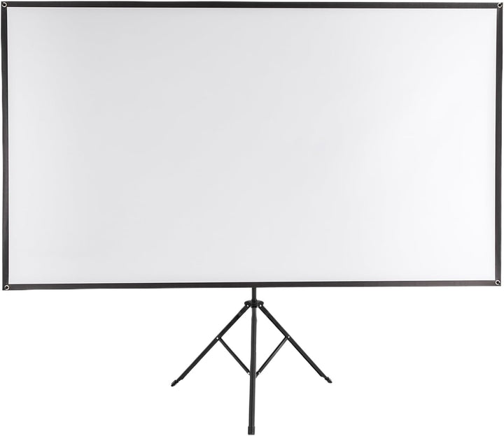 SABUIDDS Beamer Leinwand mit Stativ, 80 Zoll, Tragbar Projektor Leinwand, 16:9, 4K HD Projektion Lei