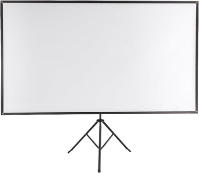 SABUIDDS Beamer Leinwand mit Stativ, 80 Zoll, Tragbar Projektor Leinwand, 16:9, 4K HD Projektion Lei