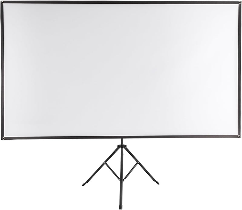 SABUIDDS Beamer Leinwand mit Stativ, 80 Zoll, Tragbar Projektor Leinwand, 16:9, 4K HD Projektion Lei