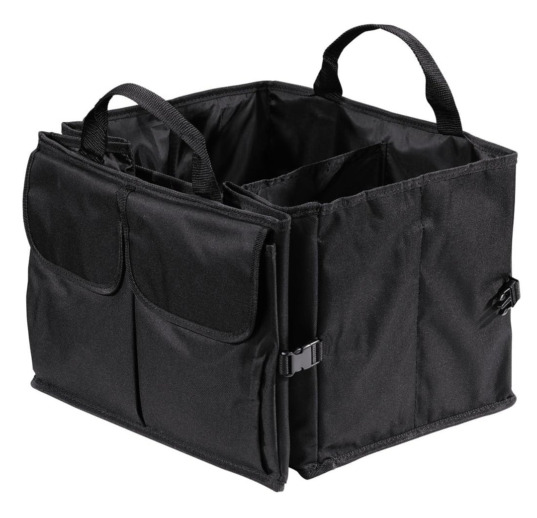 Hama Kofferraumtasche gross (Faltbare Autotasche, Kofferraum-Organizer mit Klettbefestigung inkl. Kl