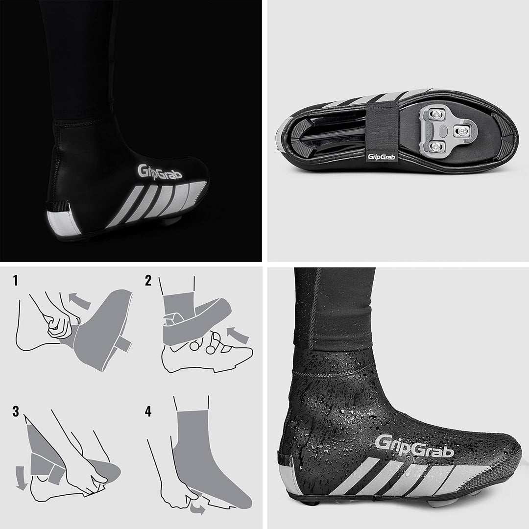 GripGrab RaceThermo Winter Rennrad Neopren Überschuhe wasserdichte Warme Reissverschlusslose Thermo