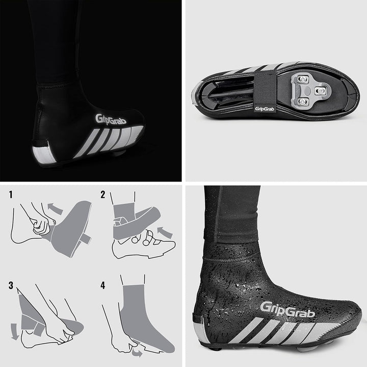 GripGrab RaceThermo Winter Rennrad Neopren Überschuhe wasserdichte Warme Reissverschlusslose Thermo