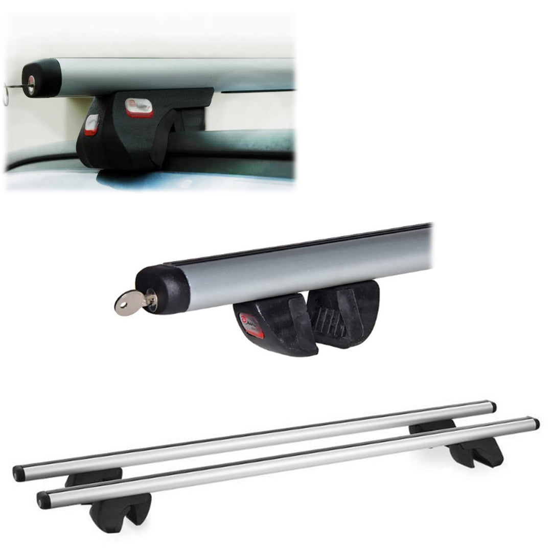 Alu Relingträger universal Dachträger abschliessbar Lastenträger Grundträger ALFA - 160cm