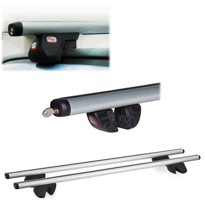 Alu Relingträger universal Dachträger abschliessbar Lastenträger Grundträger ALFA - 160cm