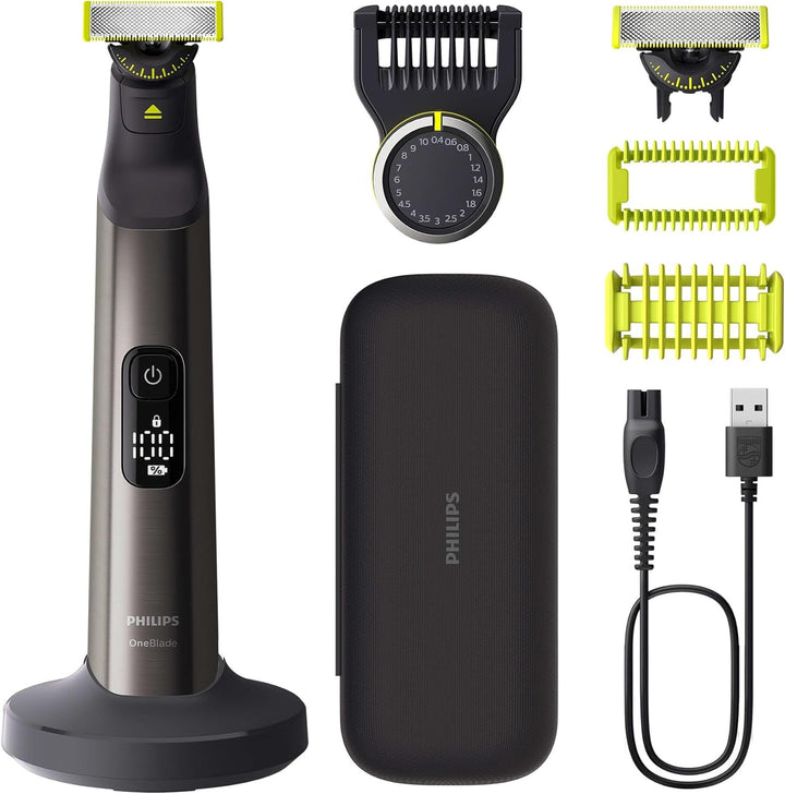 Philips OneBlade Pro 360 Authentisch Face & Body Elektrischer Bartschneider, Rasierer und Bodygroome