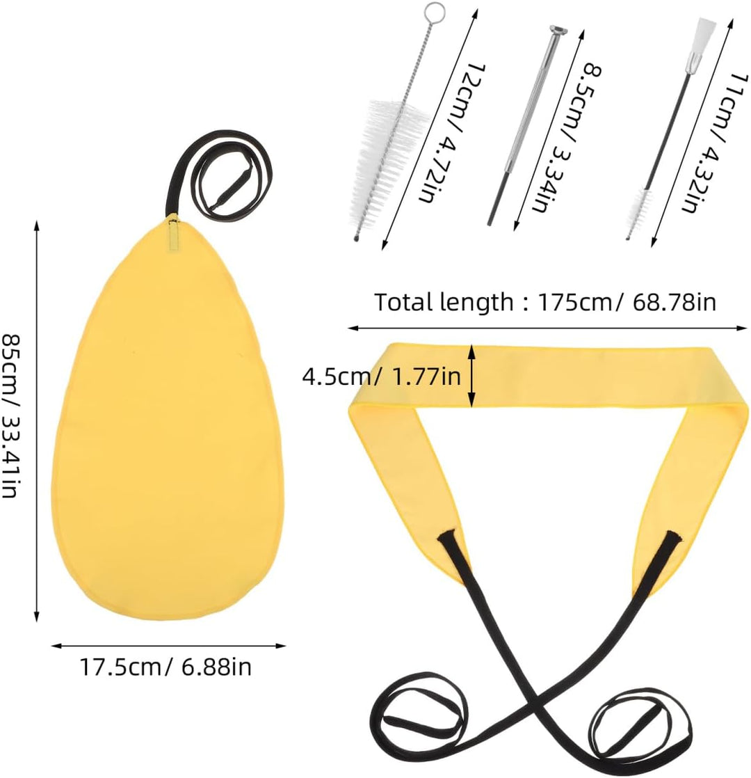 Milisten 1Set Klarinetten-Reinigungs-Pflegeset Blasinstrumenten-Reinigungstuch Tuch -Bürsten-Reinigu