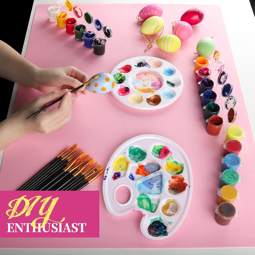 FANDAMEI 70x50 cm Grosse Silikonmatte mit Aufbewahrungsbeutel, Silikonfolie Bastelmatte Silikon Unte