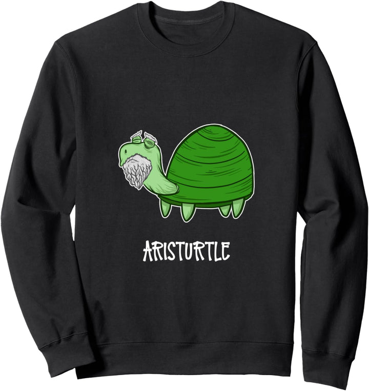 Aristurtle - Aristoteles als Schildkröten-Wortspiel Sweatshirt