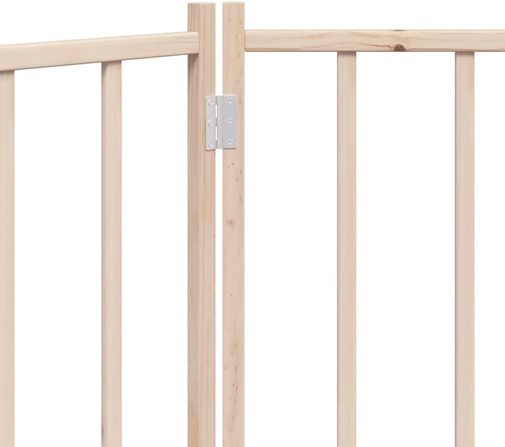 vidaXL Hundetor 3-TLG., Hundegitter Faltbar Pflegeleicht, Schutzgitter für Wohnzimmer Küche Treppe,