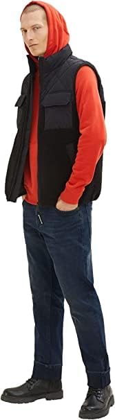 TOM TAILOR Herren Basic Hoodie Sweatshirt 3XL 11311 - Molten Lava Red, 3XL 11311 - Molten Lava Red