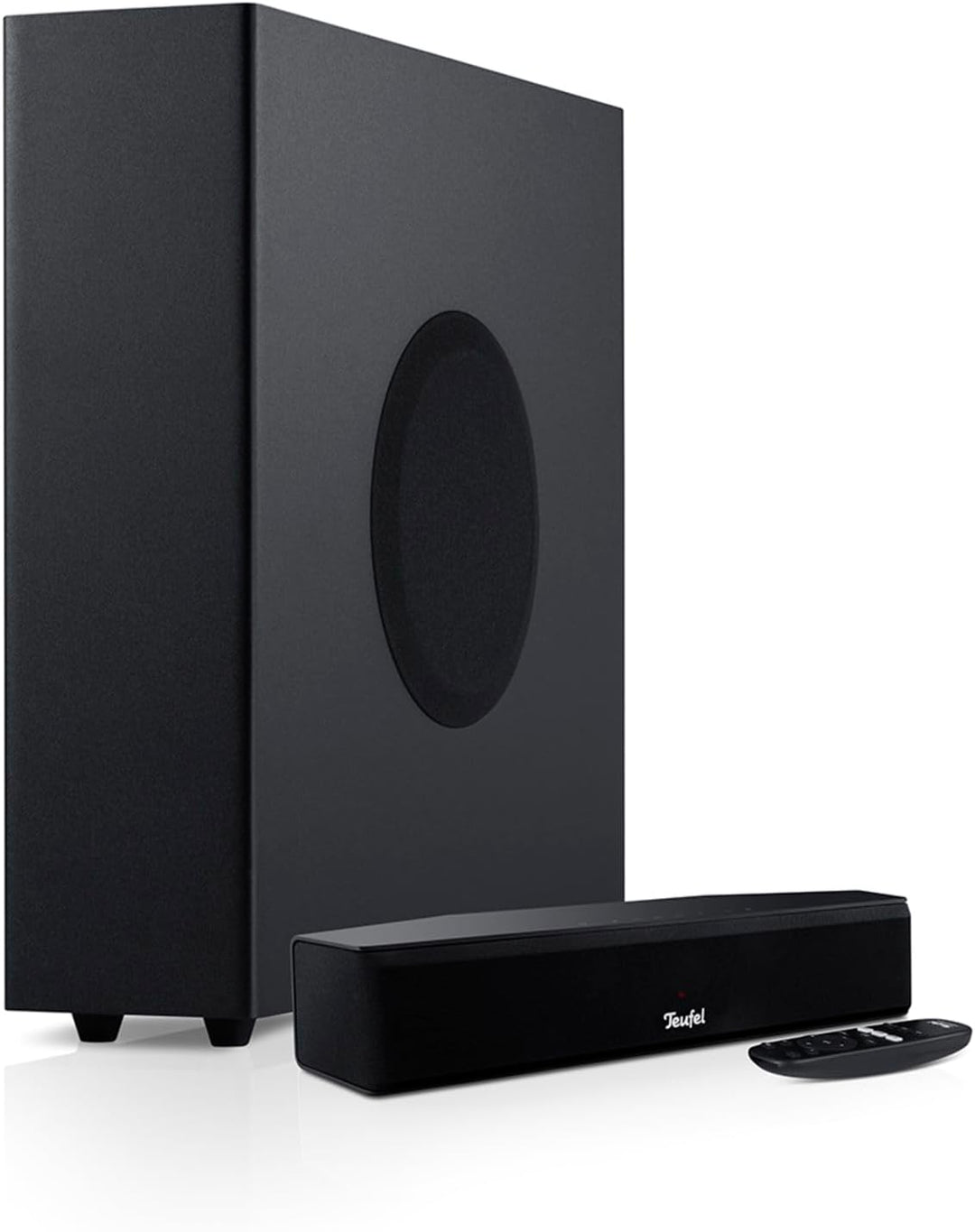 Teufel CINEBAR ONE+ 2.1 Soundsystem - Ultra-Kompakte Soundbar mit platzsparender Subwoofer, Dolby Au
