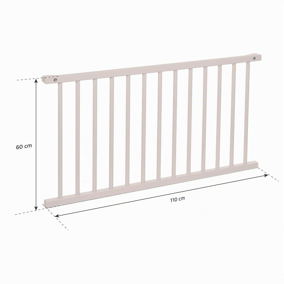 babybay Verschlussgitter für Kinderbettnutzung passend für Modell Boxspring XXL, beige lackiert, Bei