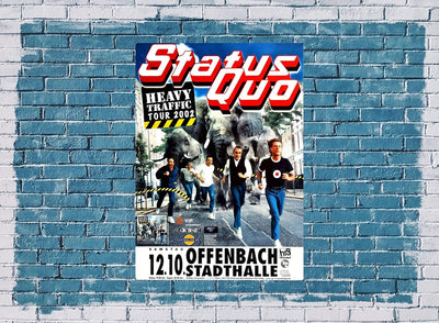 Status Quo - Heavy Traffic, Frankfurt 2002 » Konzertplakat/Premium Poster | Live Konzert Veranstaltu