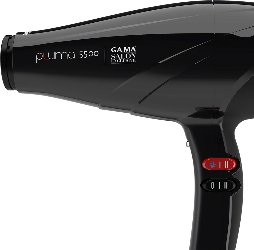 GA.MA Italy Professional, Pluma 5500 Oxy-Active, Professioneller Haartrockner mit 2400 W italienisch