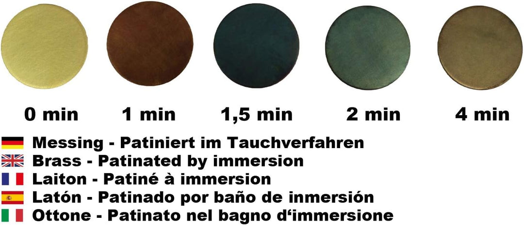 Patinierung (250 ml) - Messing/Kupfer/Bronze patinieren, Patiniermittel - Patina Farbe, 250 ml
