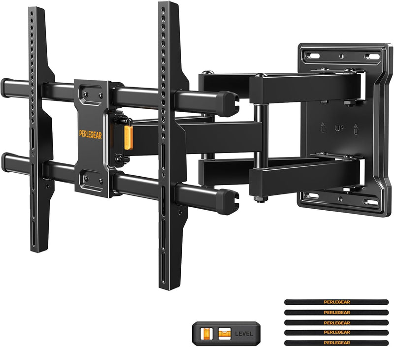 Perlegear TV Wandhalterung für 32-85 Zoll TVs bis zu 60 kg, Schwenkbar Neigbar Wandhalterung Fernseh