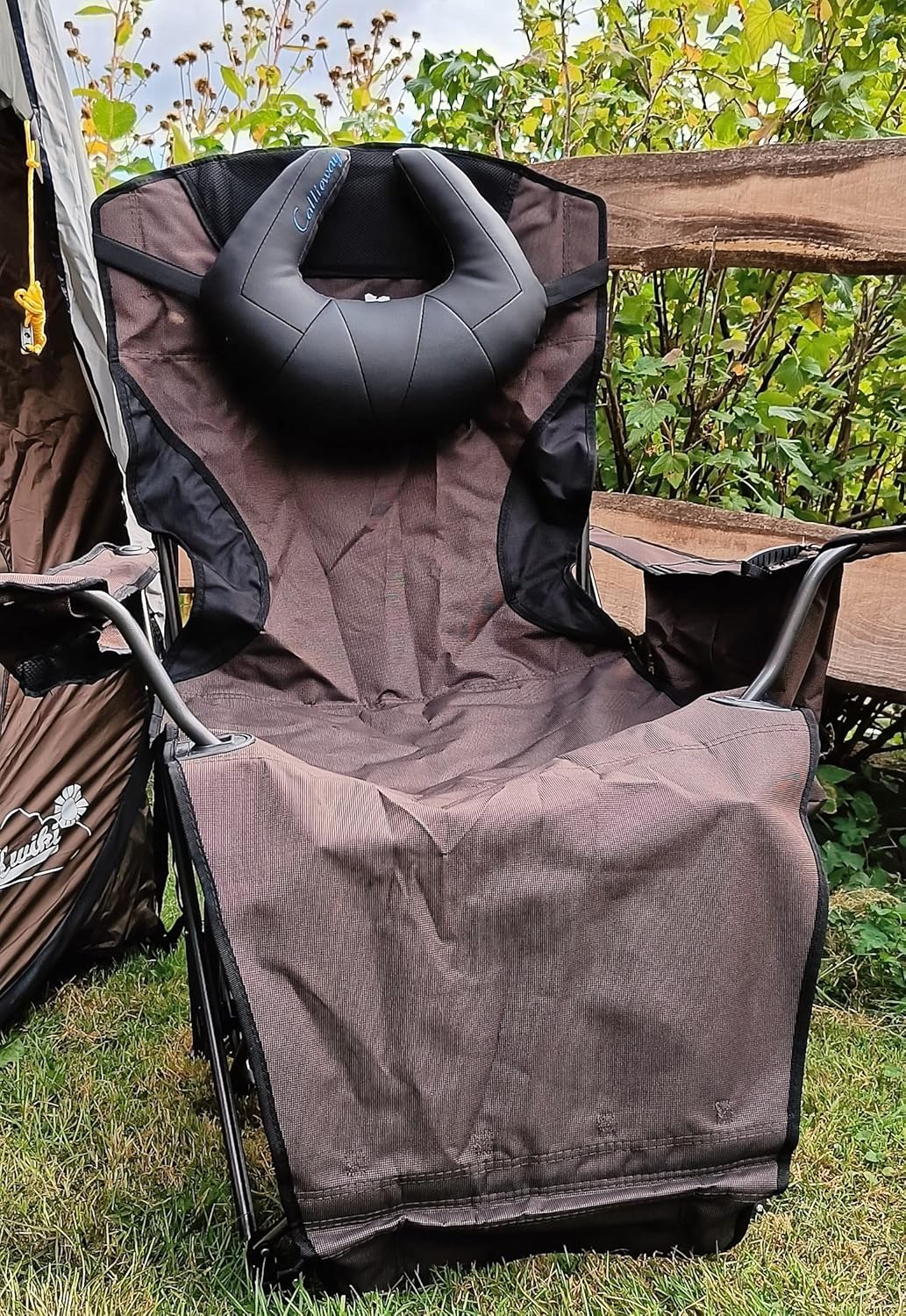 Faltbarer Camping Stuhl/Relax Liegesessel Bonnie Q” (Mauve), Mauve