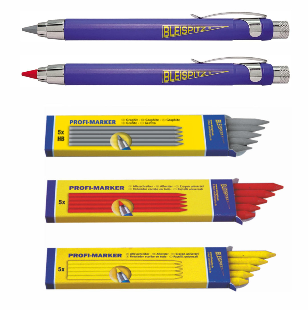 Markierstifte Und Profi Bleistifte - Graphit HB-Minen - Langlebige Messingstifte - Inklusive Anspitz