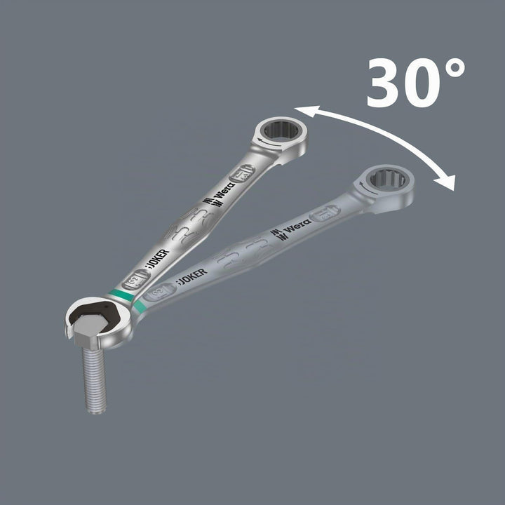 Wera Joker Maul-Ringratschen-Schlüssel, 18 mm, 05073278001 18 mm metrisch Single, 18 mm metrisch Sin