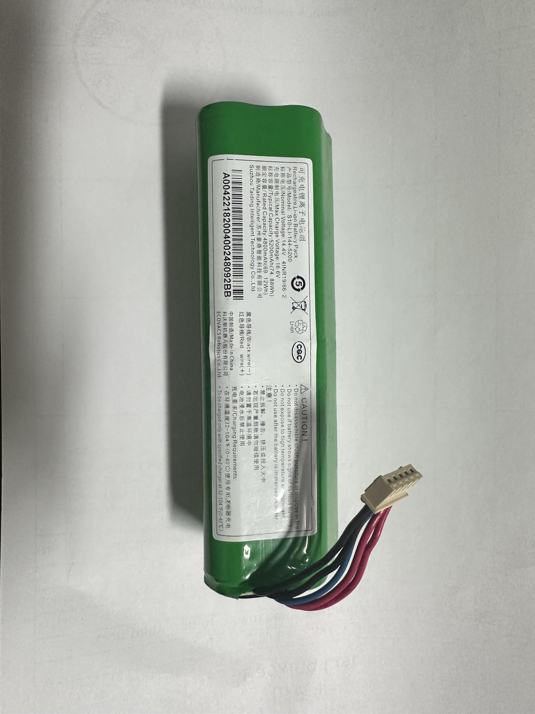 14,4 V 5200 mAh Akku für Ecovacs Deebot T8 T9 T10 T20 X1 Serie, Akku für Ecovacs Deebot T20 T20e Omn