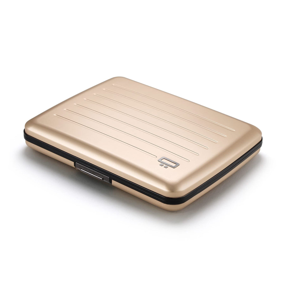 OGON Aluminium Geldbörse Smart Case V2 Large - Verstecktes Fach für Münzen und Scheine - RFID Schutz