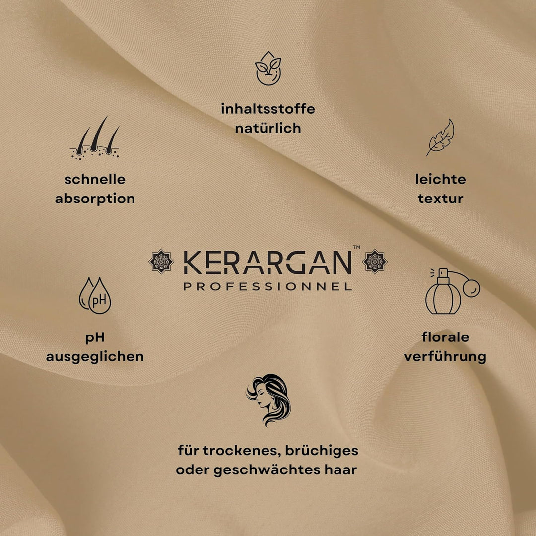 Kerargan - Anti-Haarausfall Shampoo &amp; Spülung Duo mit Rizinusöl für trockenes, brüchiges, geschwächt