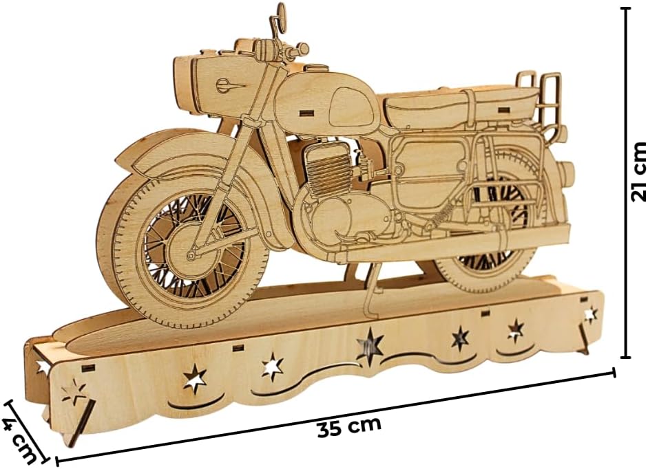 Ostalgie Moped Schwippbogen, DDR - Motorrad Schwibbogen, Lichterbogen Ostalgie, Schwibbogen DDR-Fahr