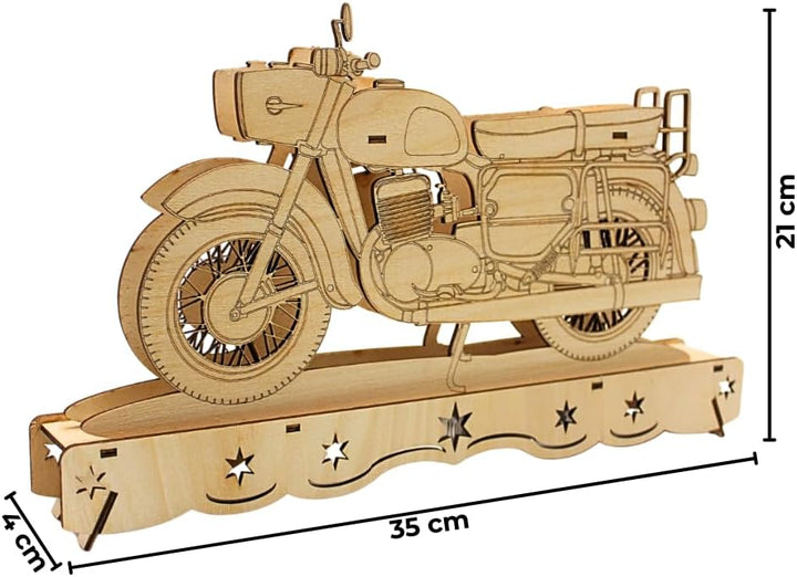 Ostalgie Moped Schwippbogen, DDR - Motorrad Schwibbogen, Lichterbogen Ostalgie, Schwibbogen DDR-Fahr