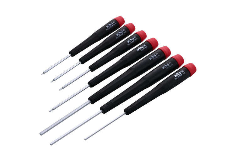 Wiha 26390 Schraubendreher-Set, metrisch mit Präzisionsgriff, 7-3,0 mm, 7-teilig