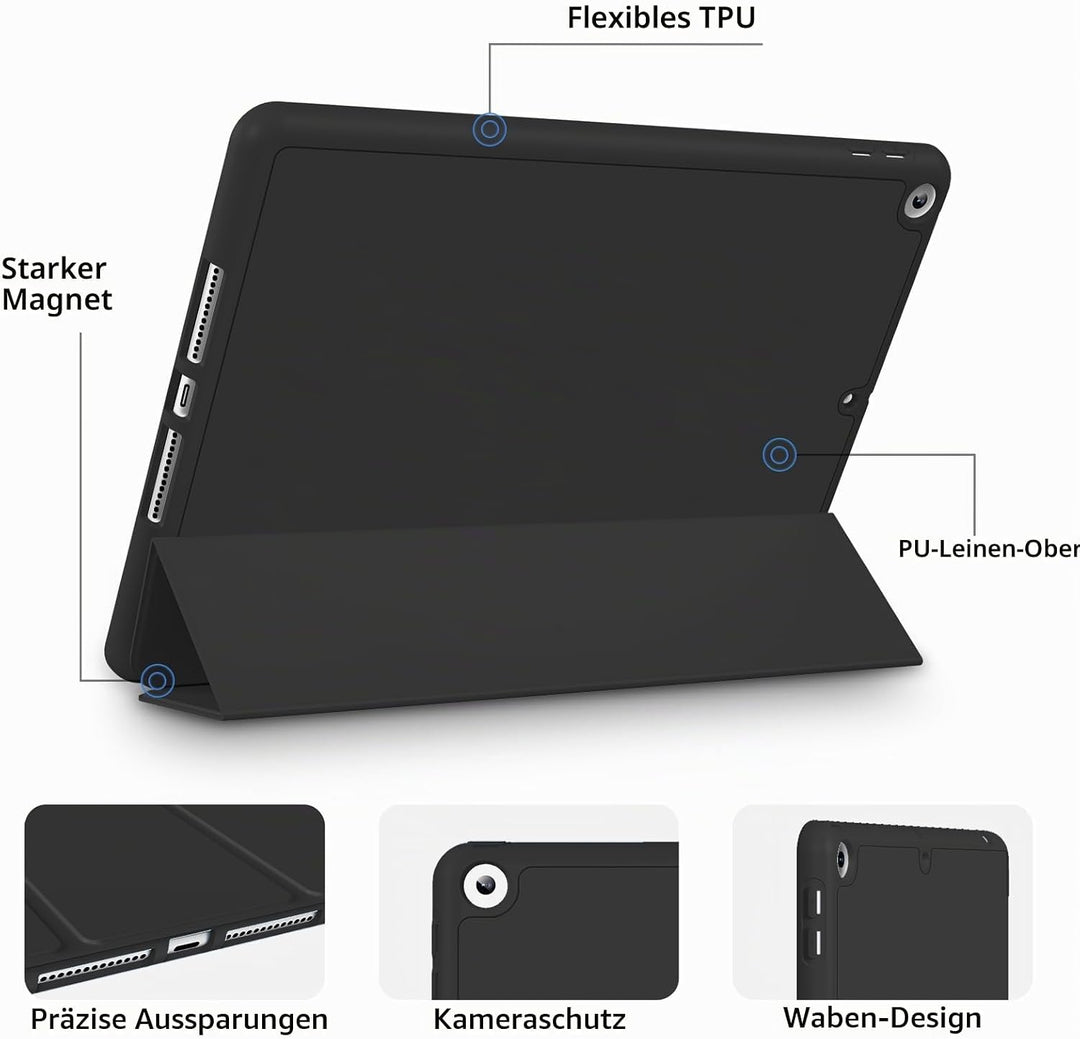Tastatur Hülle für iPad Pro 11" 4.Gen 2022/3.Gen 2021/2.Gen 2020 mit Pencil Halter,red-3, red-3