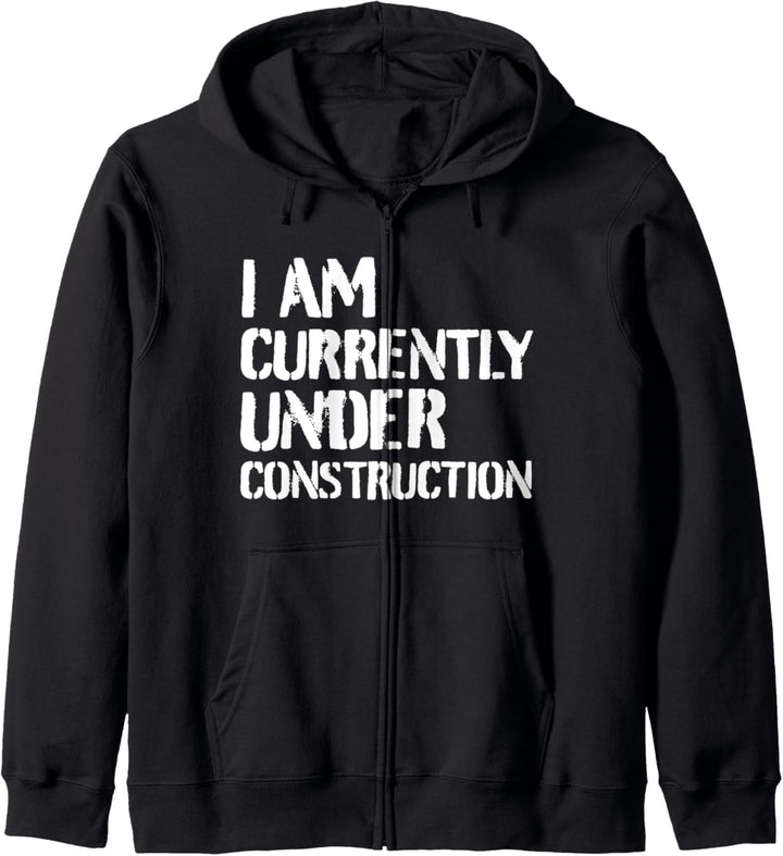 Bodybuilding Workout Fitness Gym – I Am Under Construction Kapuzenjacke
