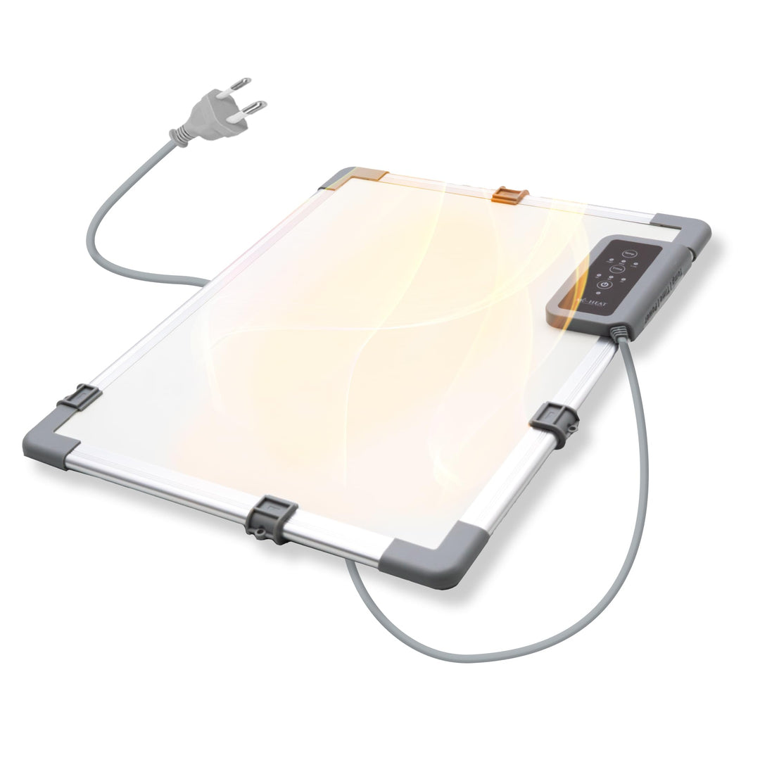 Infrarot Schreibtisch-Heizung 36x45cm Wärmeplatte 117W Arbeitsplatz Büro Home Office Kassen Empfangs