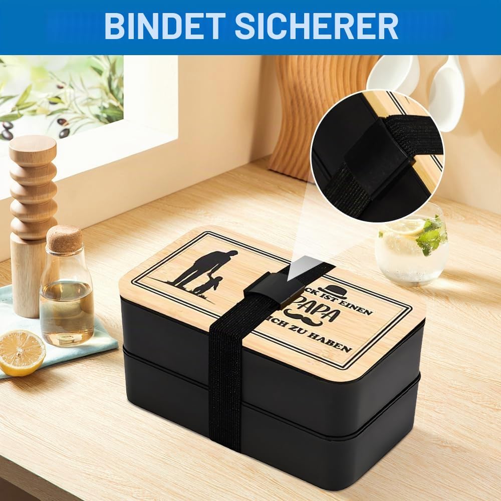 Geschenk für Papa Weihnachts, Brotdose für Papa, Geburtstagsgeschenk für Papa, Geschenk für Vater (P