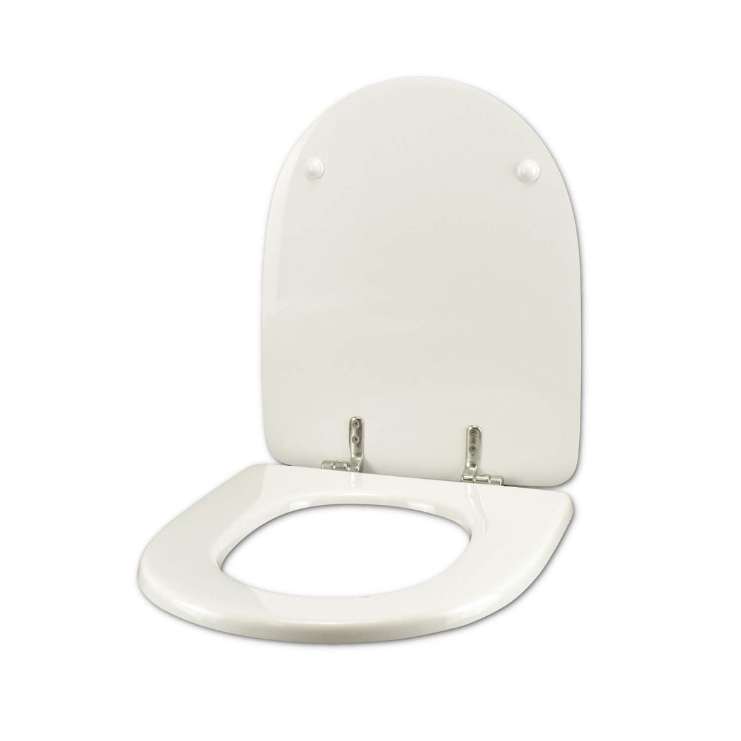 WC-Sitz für JACOB Delafon Antares Weiss Reissverschluss Chrom normal oder verlangsamt Softclose Reis