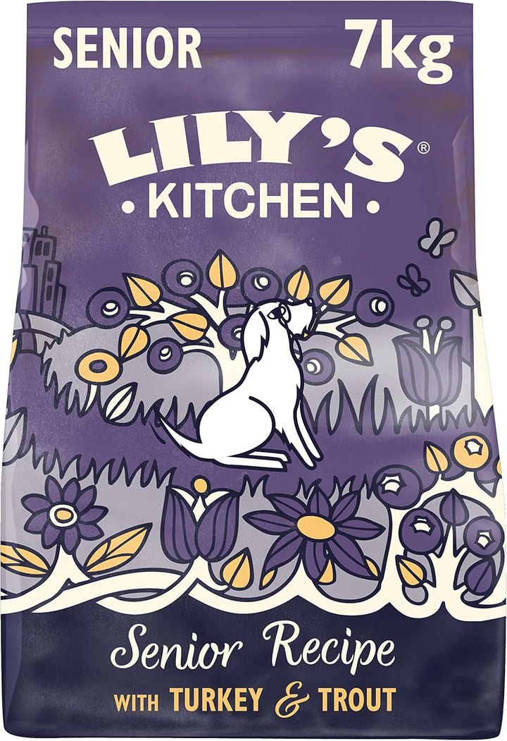 Lily's Kitchen Lachs und Forelle - Complete Natural getreidefreies Trockenfutter für ältere Hunde (7
