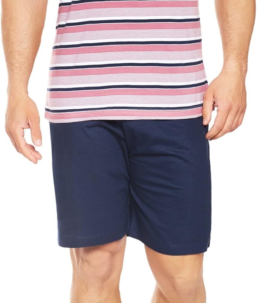 Selente Sweet Dreams moderner und bequemer Herren Schlafanzug/Shorty, mit weicher Baumwolle, Verschi