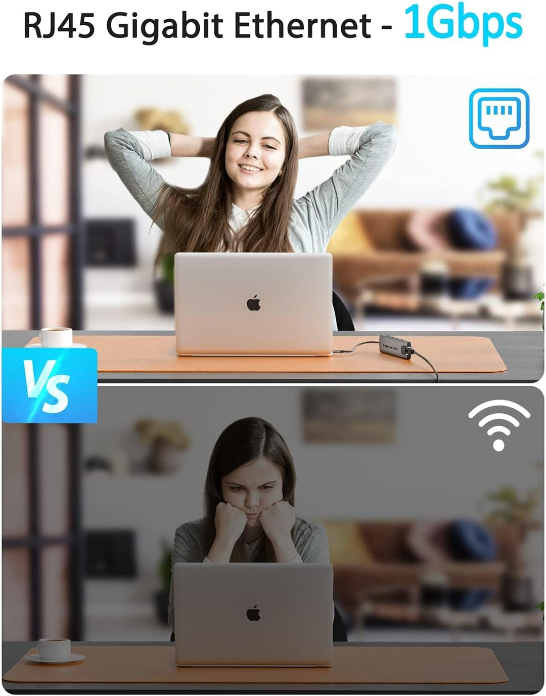 Lemorele USB C Hub -Docking Station 9 in 1 Aluminiumschale mit Gigabit Ethernet, 4K HDMI,100W PD,3 U