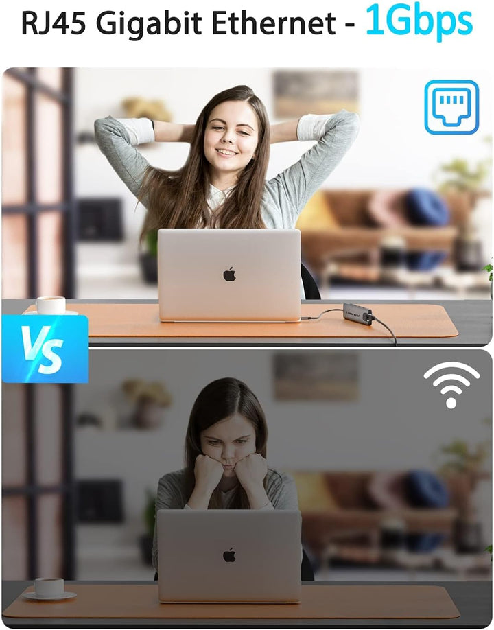 Lemorele USB C Hub -Docking Station 9 in 1 Aluminiumschale mit Gigabit Ethernet, 4K HDMI,100W PD,3 U