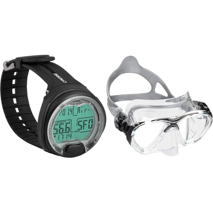 Cressi Leonardo - Premium Tauchcomputer Air / Nitrox und Tiefenmesser Modi - WEEE NR. DE 13961704 Sc