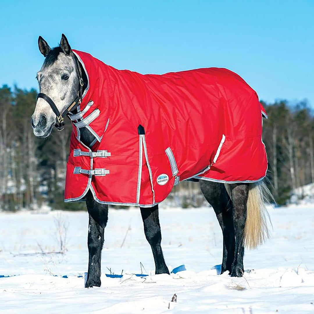 Weatherbeeta Comfitec Klassische Combo Hals Schwer Rot/Silber/Navy Red Silver Navy 4ft9, Red Silver