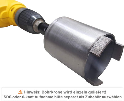 Bohrkrone 68mm für Steckdosen - Diamant Dosenbohrer 68mm Mauerwerk, Beton, Ziegel, KS Stein uvm | re