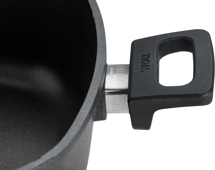 Woll Nowo Titanium Kasserolle viereckig mit Deckel, 28 x 28 cm, 10 cm hoch, 6.0 Liter, mit 2 Seiteng