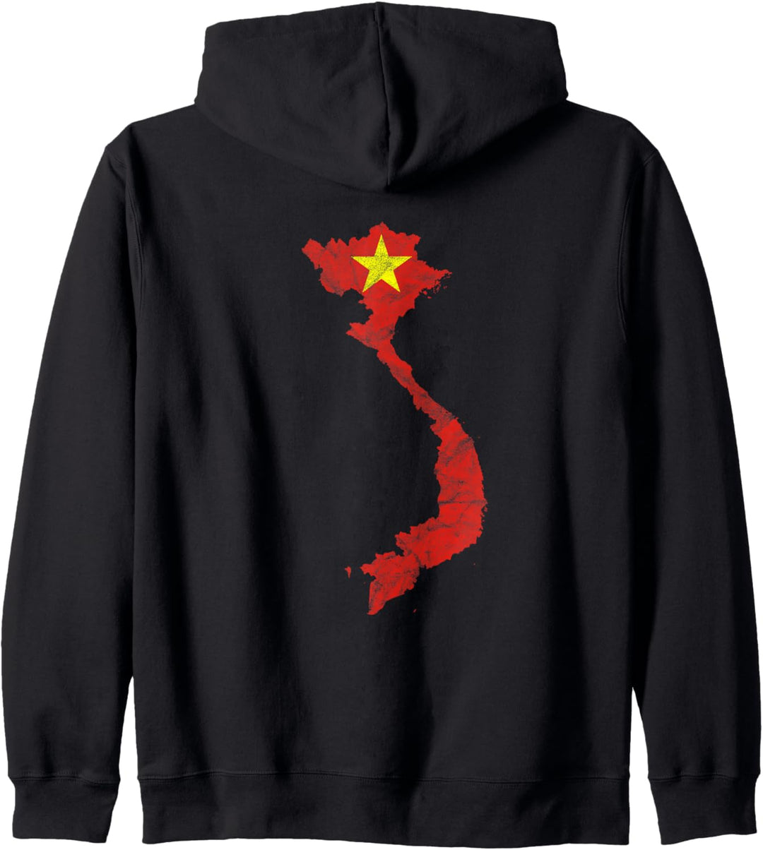 Vietnamesische Flagge, Umriss, Urlaub Reise Asien, Vietnam Kapuzenjacke