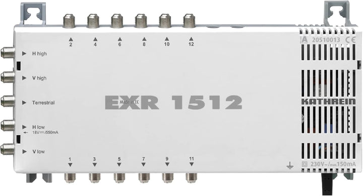 Kathrein CAS 80 Sat-Antenne Graphit (gr) multifeedfähig - 12 Teilnehmer 12 Teilnehmer Graphit, 12 Te
